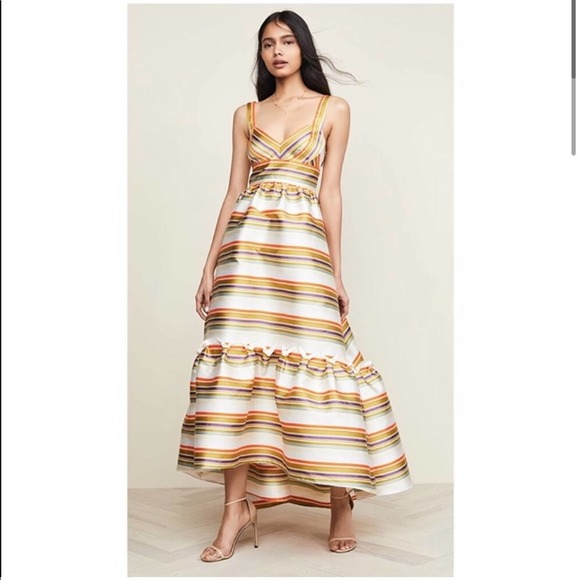 NWT Jill Stuart Sela Striped Evening Gown - Picture 2 of 8